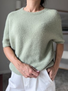 a Sweter |  baby alpaka i wełna |  PISTACJA