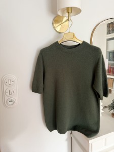 a Sweter |  baby alpaka i wełna |  KHAKI