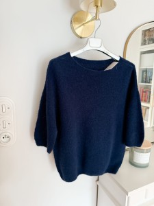 a Sweter |  baby alpaka i wełna |  GRANAT