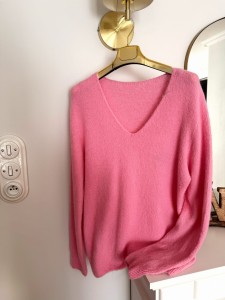 a Sweter |  baby alpaka i wełna |  PUDROWY (1)