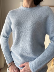 a Sweter |  baby alpaka i wełna |  BŁĘKIT