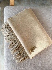 Szalik Chic  |  kaszmir i wełna | TAUPE